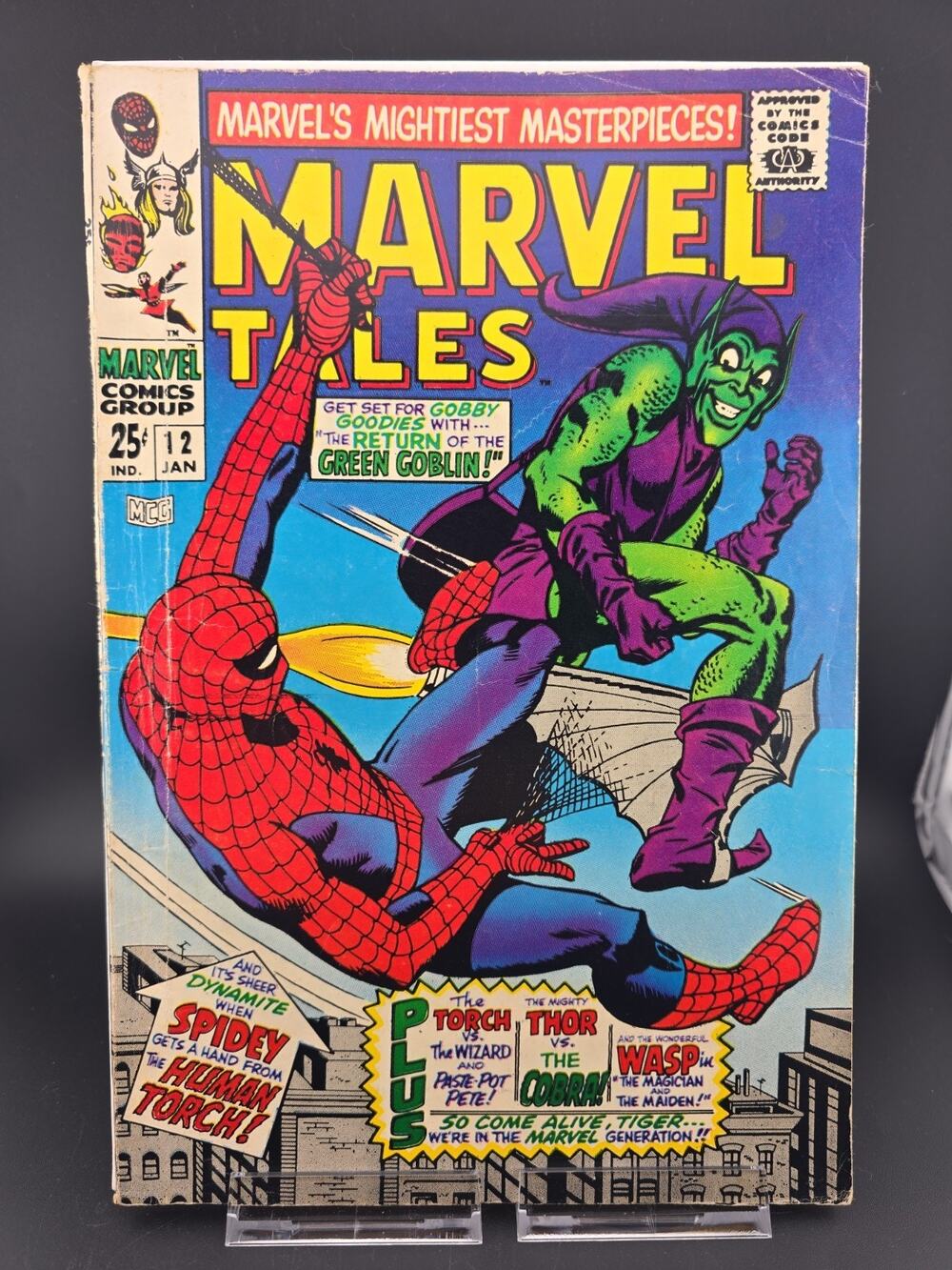 MARVEL TALES #12, 1968 AMAZING SPIDER-MAN GREEN GOBLIN COVER!
